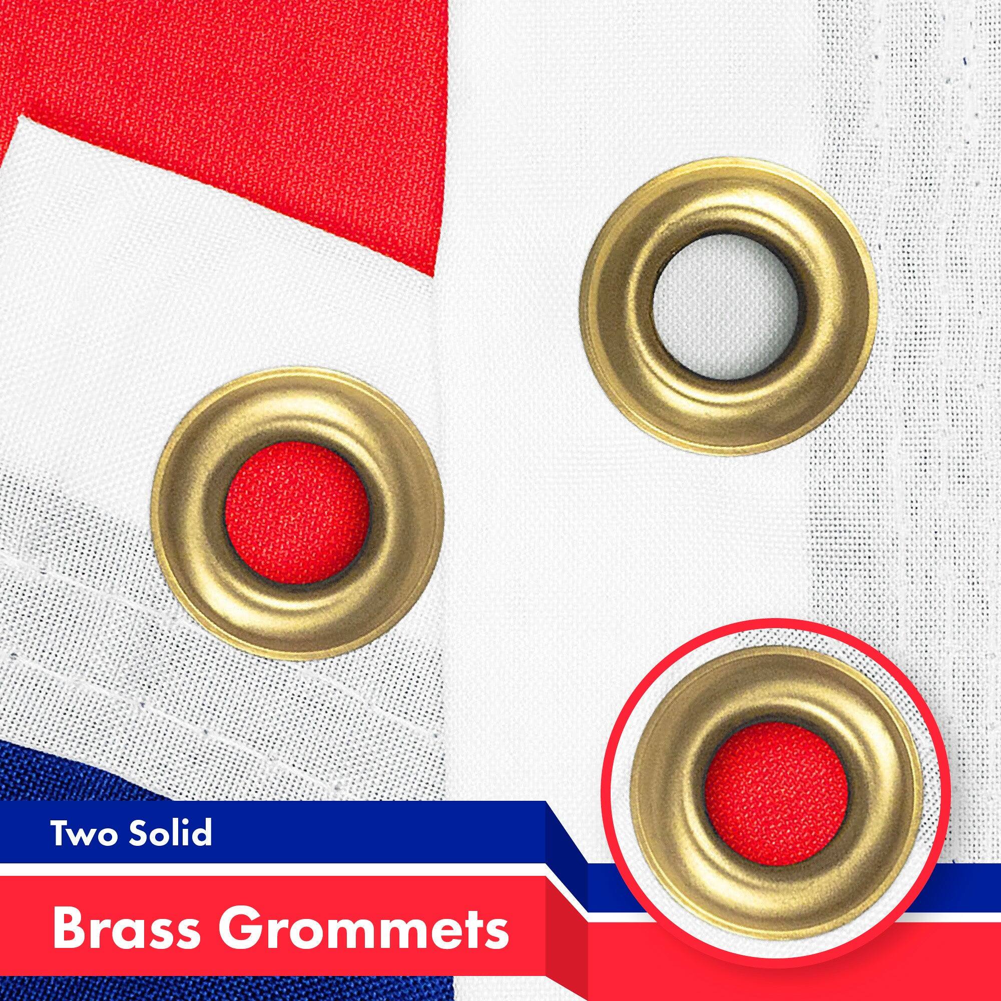 Two Solid Brass Grommets