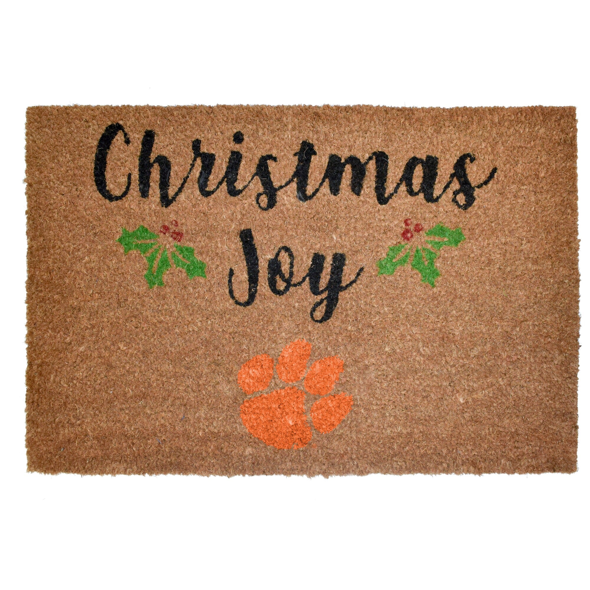 The Memory Company - Clemson Tigers 23" x 35" Holiday Door Mat - Multicolor