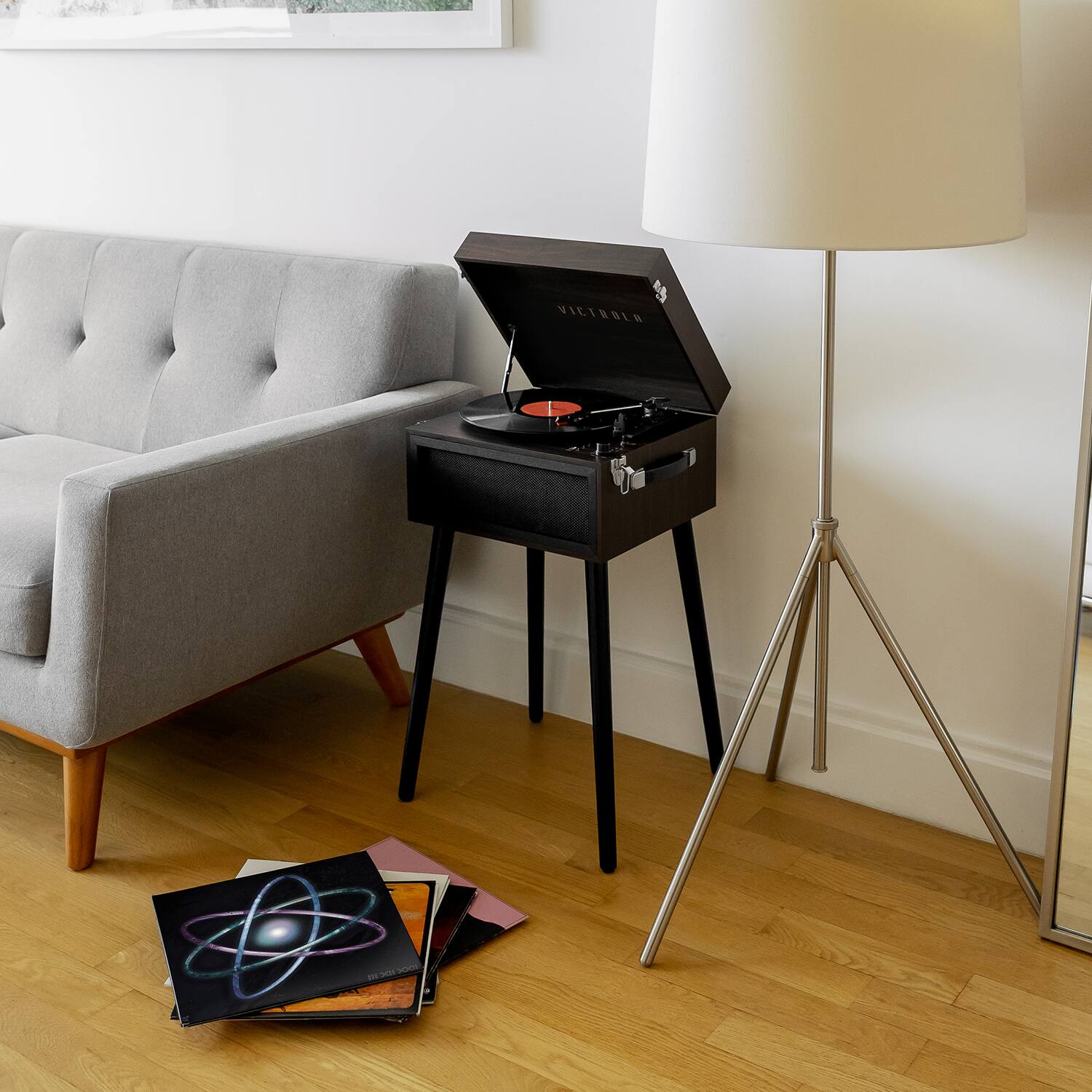 Alt View 11. Victrola - Bluetooth Stereo Audio System - Espresso.