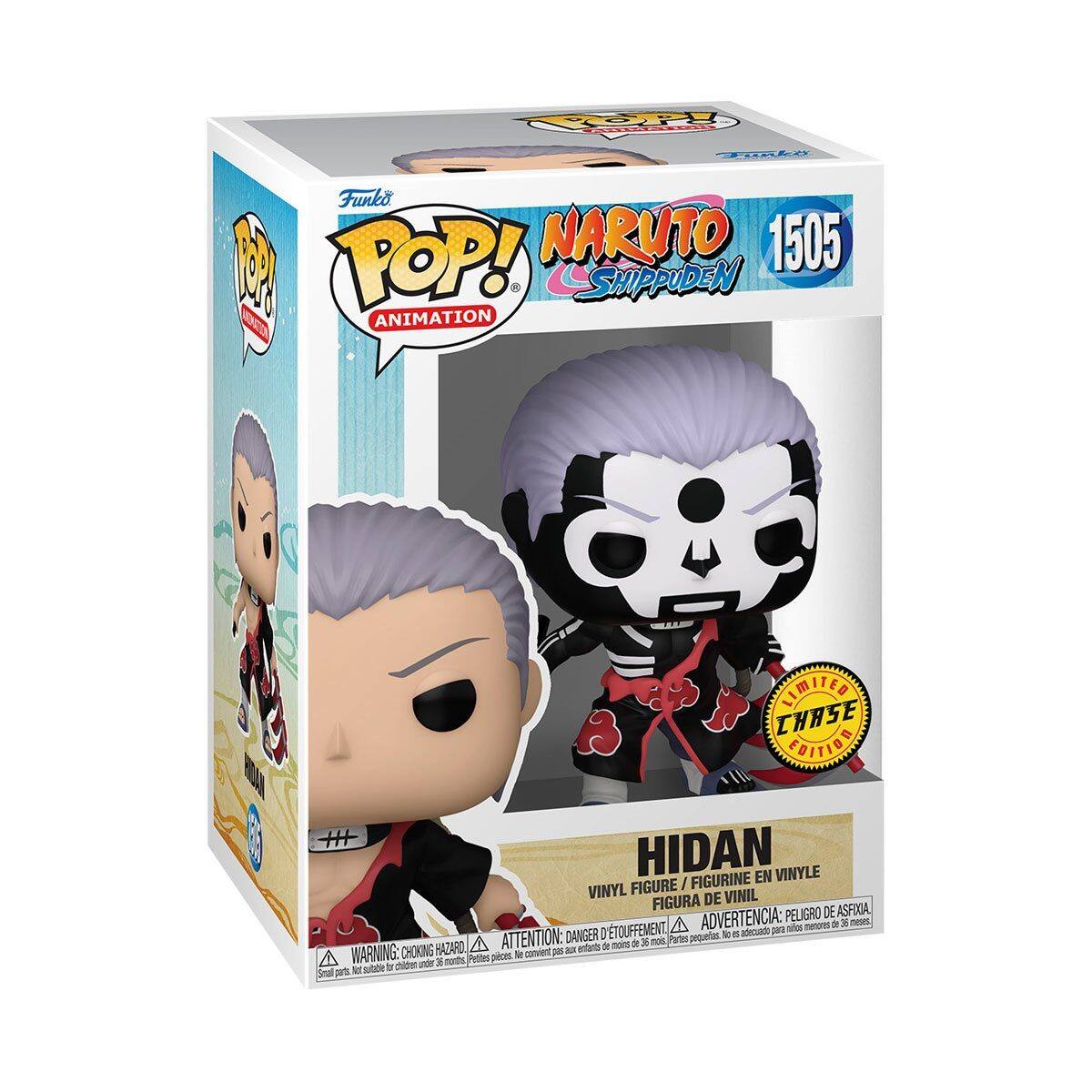Funko POP! NARUTO 1505 1 DCa ANIMATION SHIPPUDEN B LIMITED CHASE EDITION HIDAN EN VINYLE FIGURE / FIGURINE VINYL DE VINIL FIGURA ASFIOA ADVERTENCIA: PELIGRO DE OMETYS Se x ne ATTENTION: DANGER I TOUFFEMENT Pates peqaetas I a adecuado para A -e moir de X non WARNING: CHOKING HAZARD eviet J - entarts Pertes peoin R phlde nde x athen t sulalle Smal ps