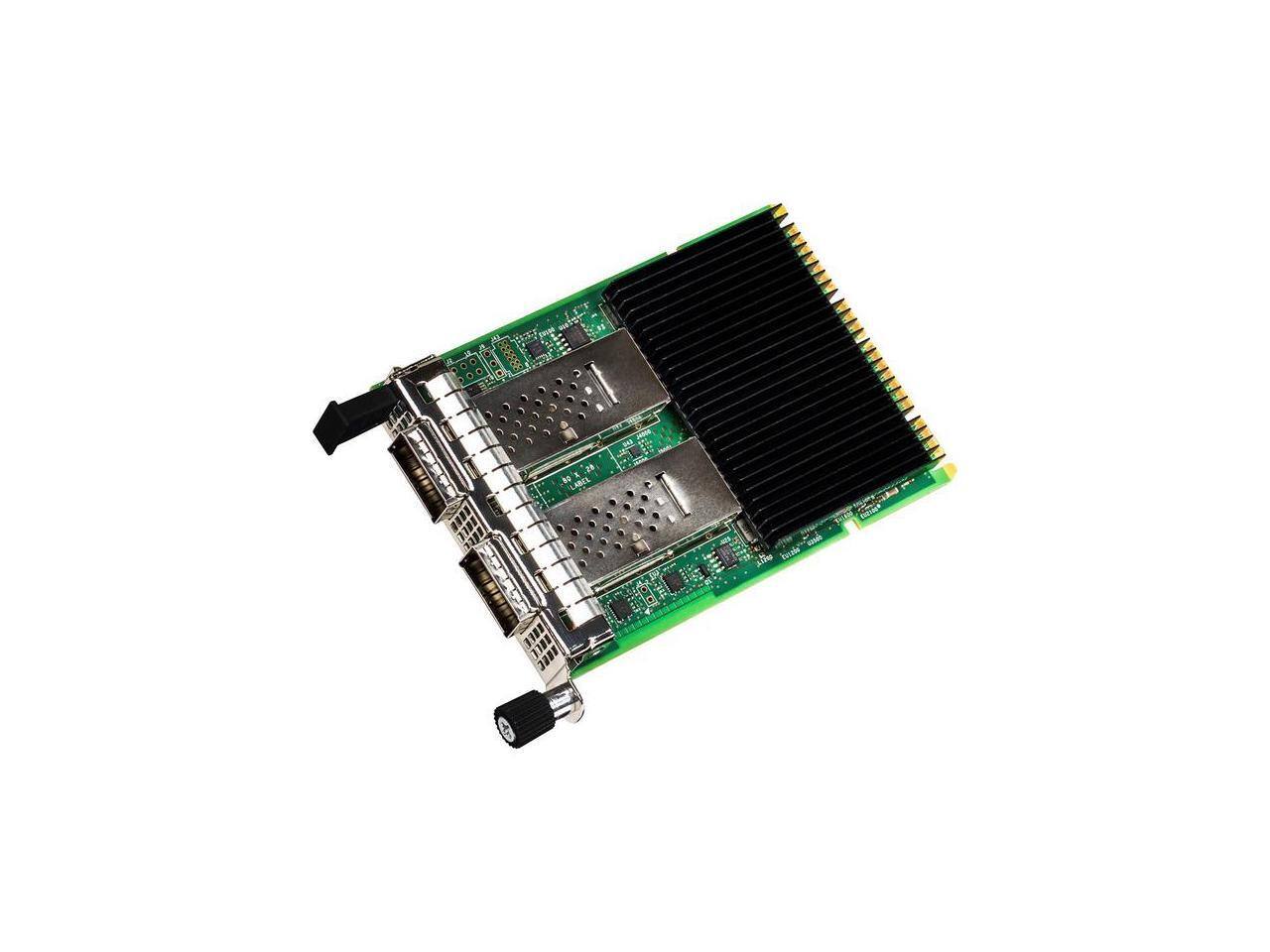 Alt View 3. Intel - Intel E810-CQDA2 100G OCP 3.0 2-Port PCIe 4.0 x16 Optical Network Adapter - black.