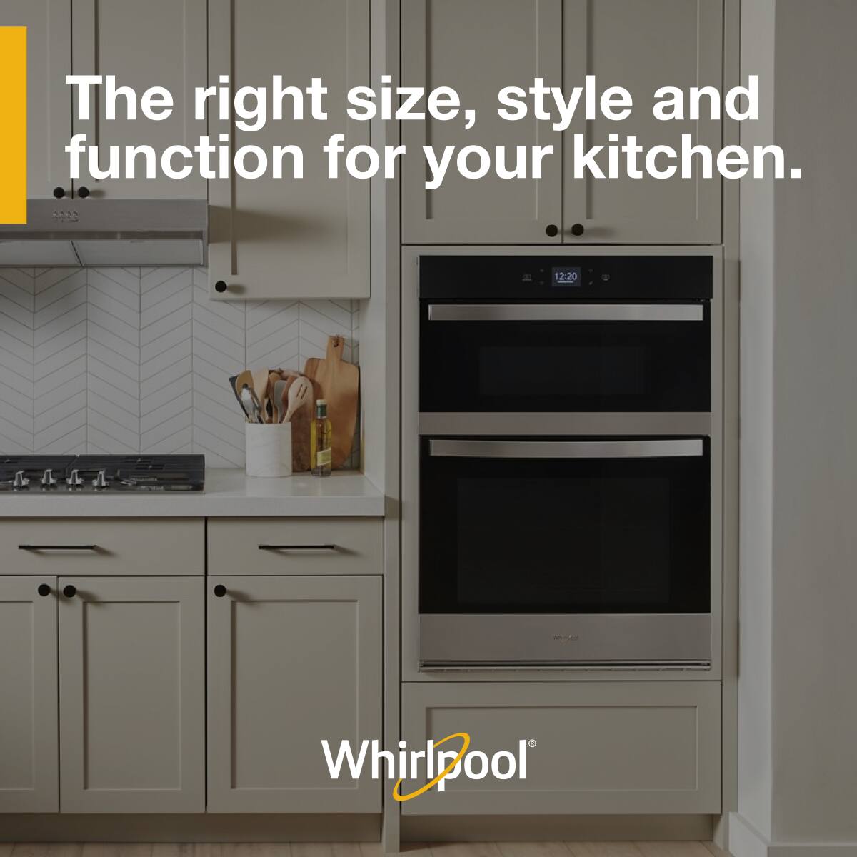 The right size, style and function for your kitchen.

Whirlpool