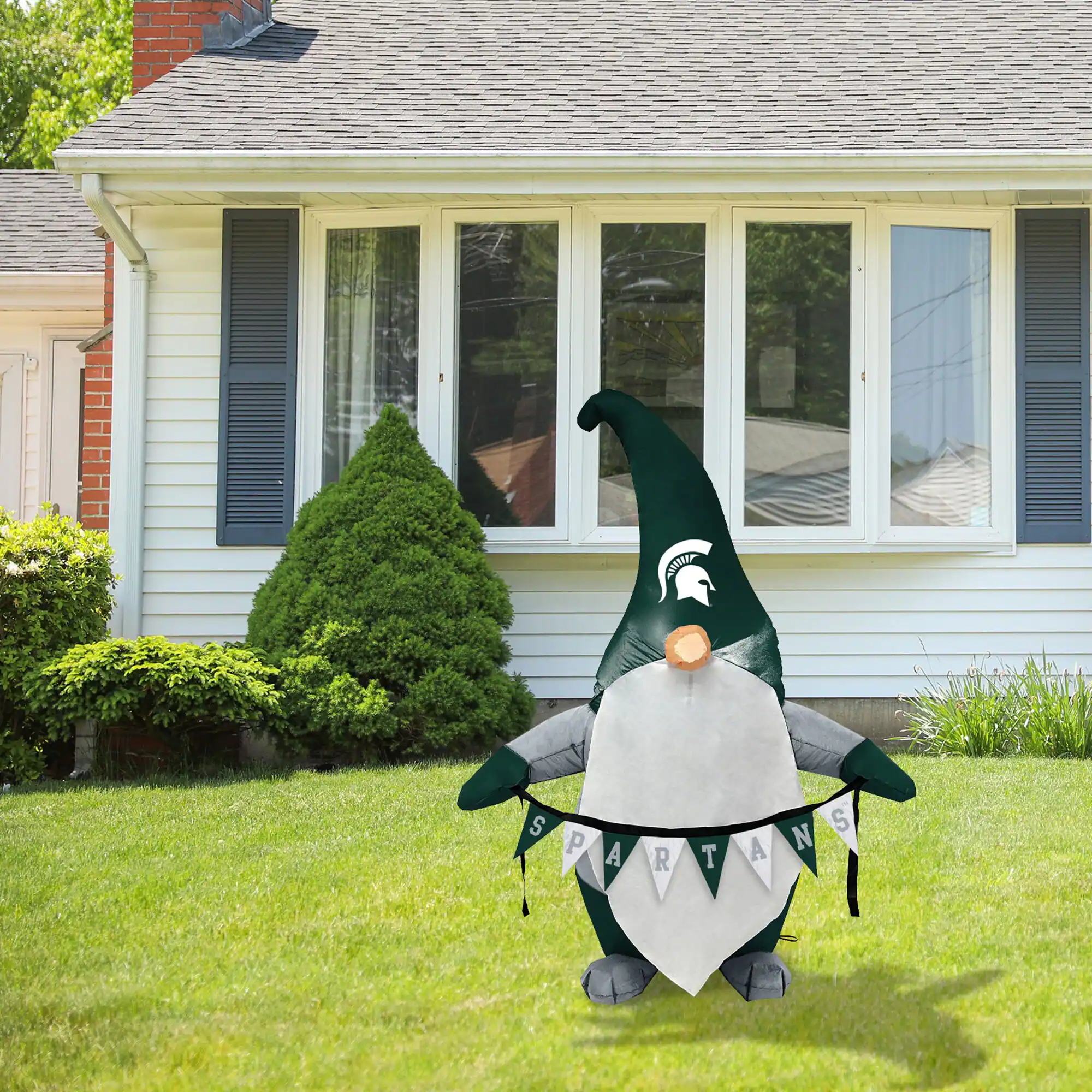 Alt View 1. Pegasus - Michigan State Spartans Inflatable Gnome - Multicolor.