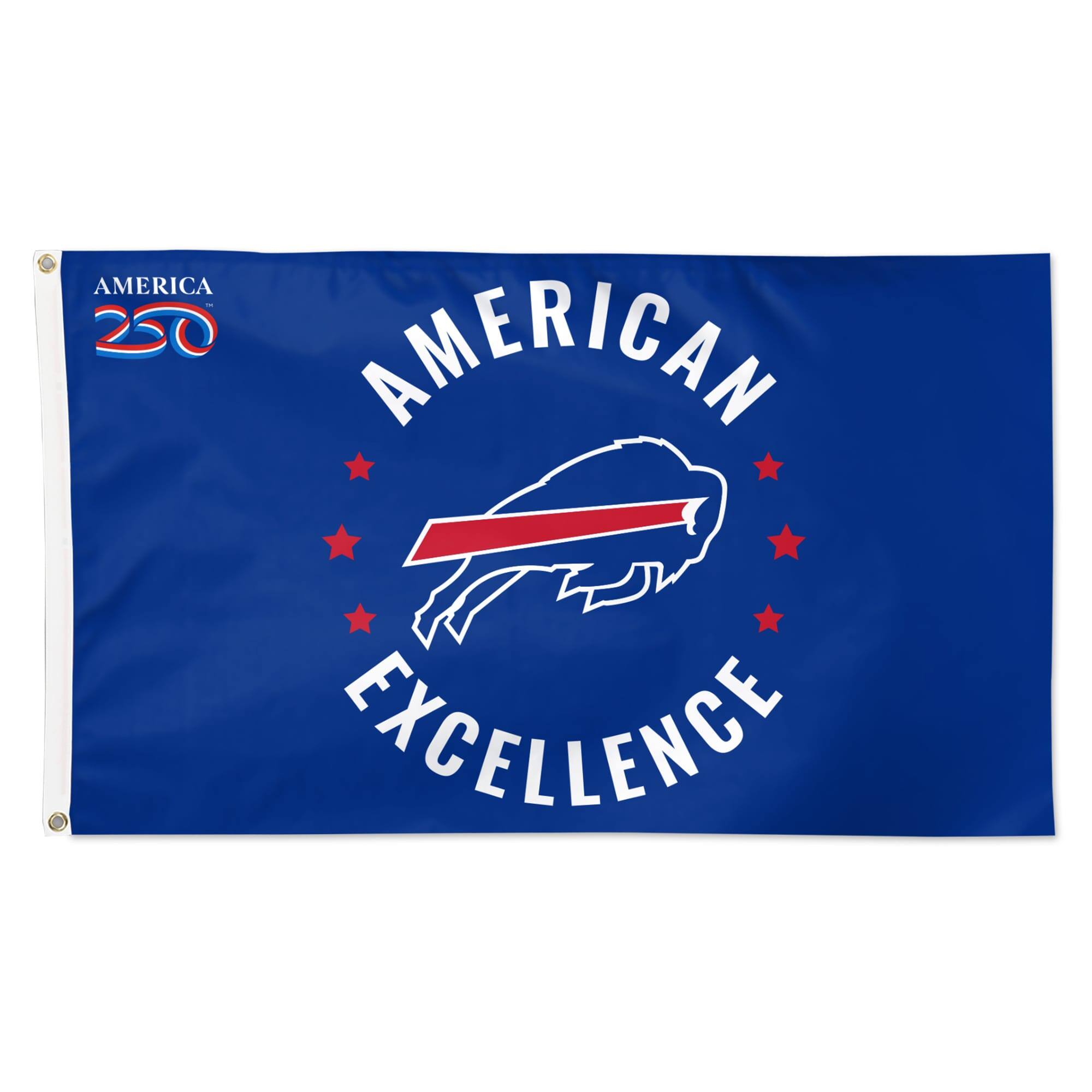 WinCraft - Buffalo Bills 3' x 5' One-Sided America 250 Deluxe Flag - Multicolor