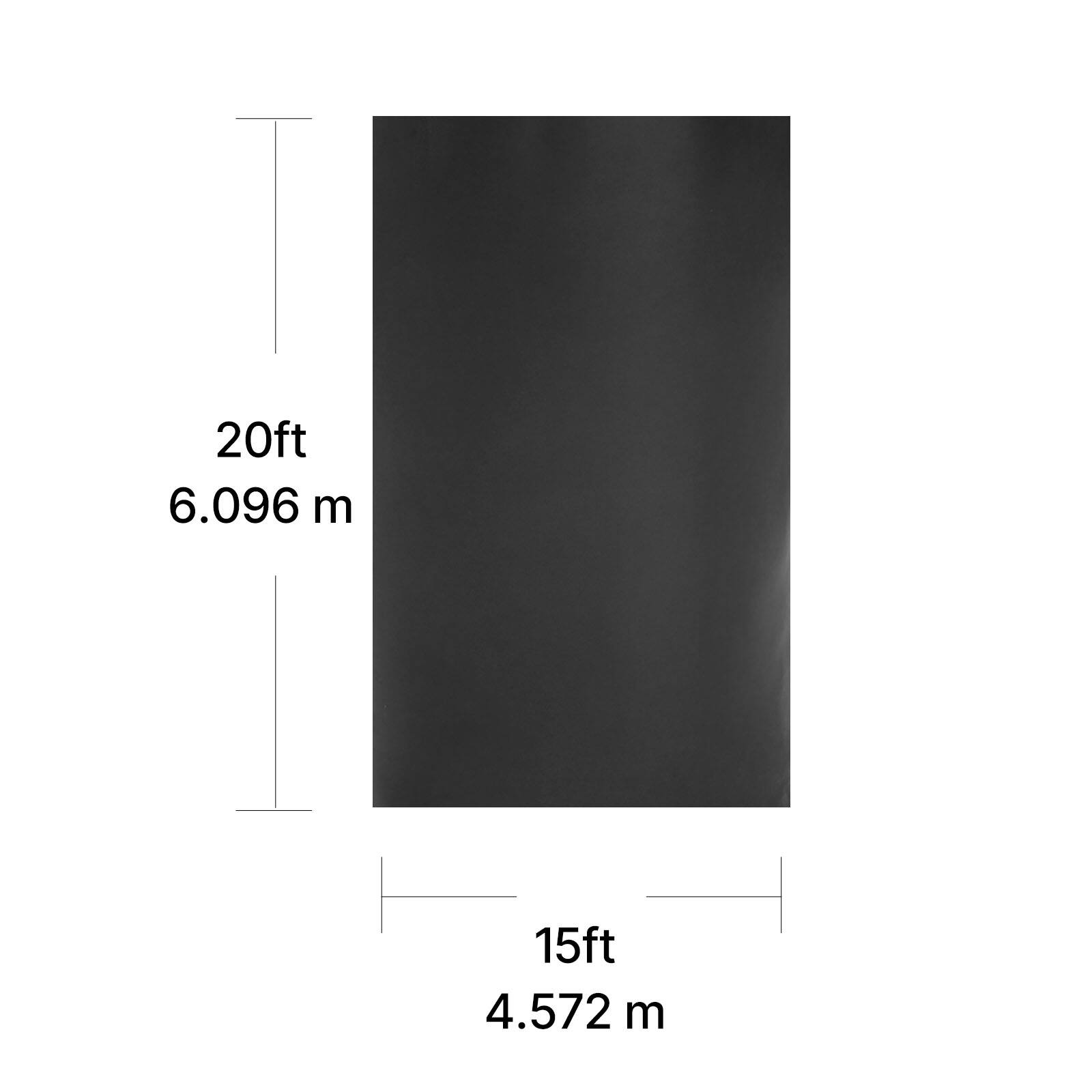 20ft 6.096 m  
15ft 4.572 m