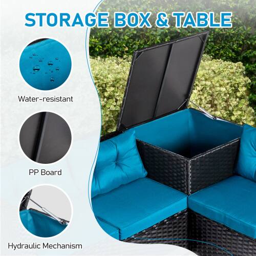 STORAGE BOX & TABLE

- Water-resistant
- PP Board
- Hydraulic Mechanism