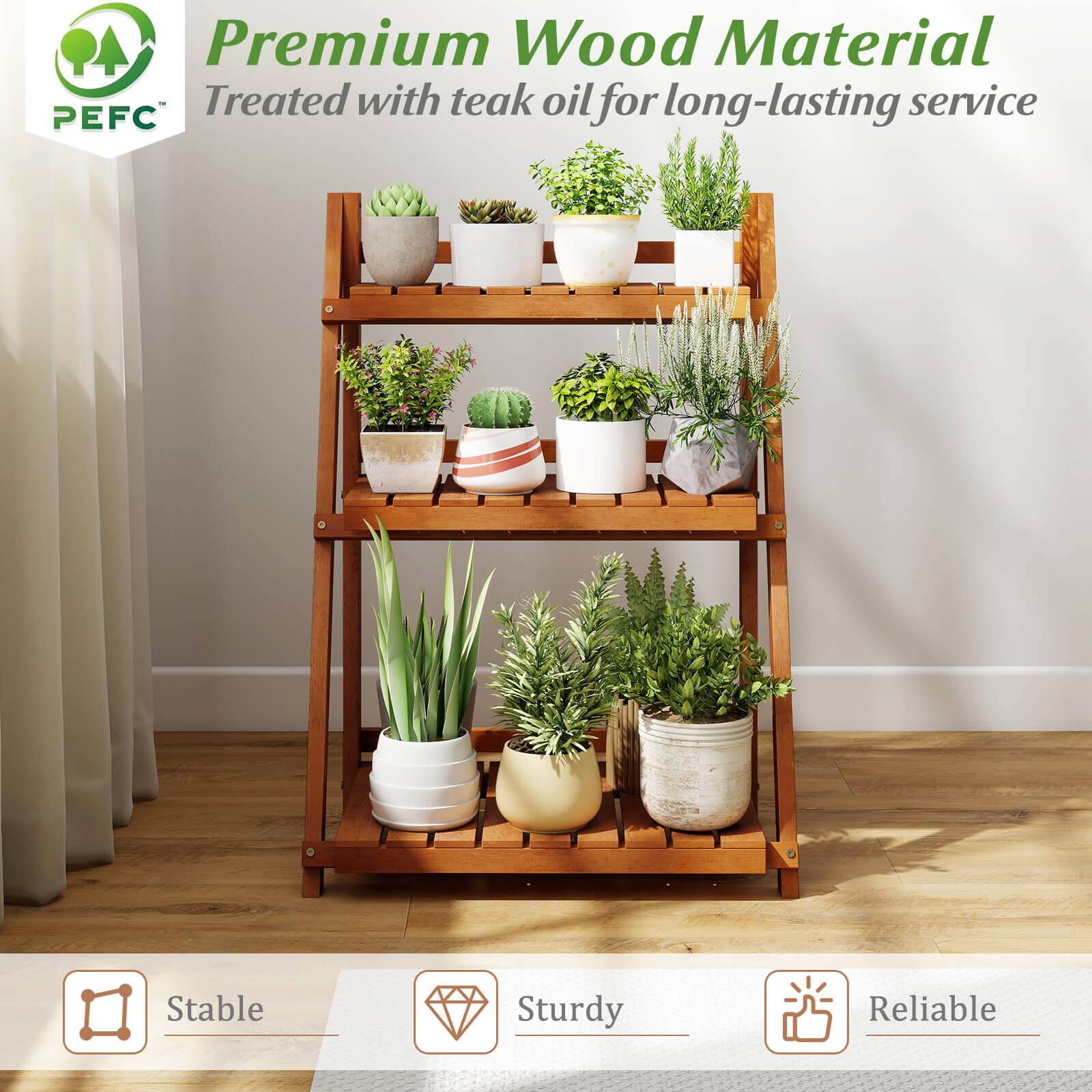 Premium Wood Material  
Treated with teak oil for long-lasting service  

PEFC  

Stable  
Sturdy  
Reliable