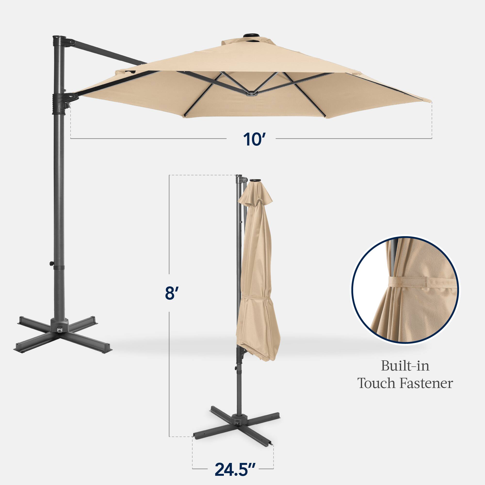 10' 8' Built-in Touch Fastener 24.5"