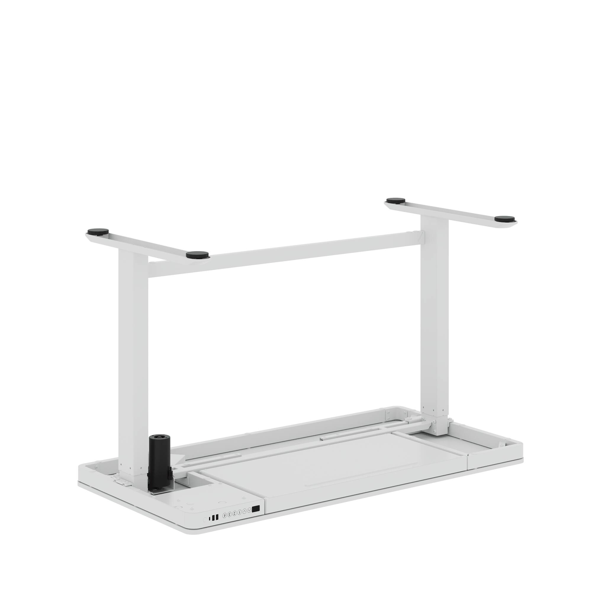Left. FlexiSpot - FlexiSpot EW8 Electric 48"W Electric Height-Adjustable Standing Desk, White - White.