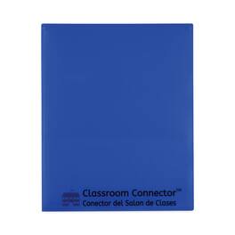 C-Line Products - Classroom Connector Folders, 11 x 8.5, Blue, 25/Box