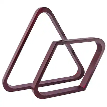 Front. GSE Games & Sports Expert - Mahoangy Solid Wood 8-Ball Triangle and 9-Ball Diamond Ball Racks for 2-1/4" Pool Balls - Mahoangy.