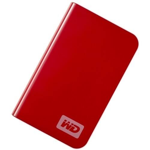 Front Standard. WD - My Passport Essential 500 GB 2.5" External Hard Drive - Retail - Real Red.