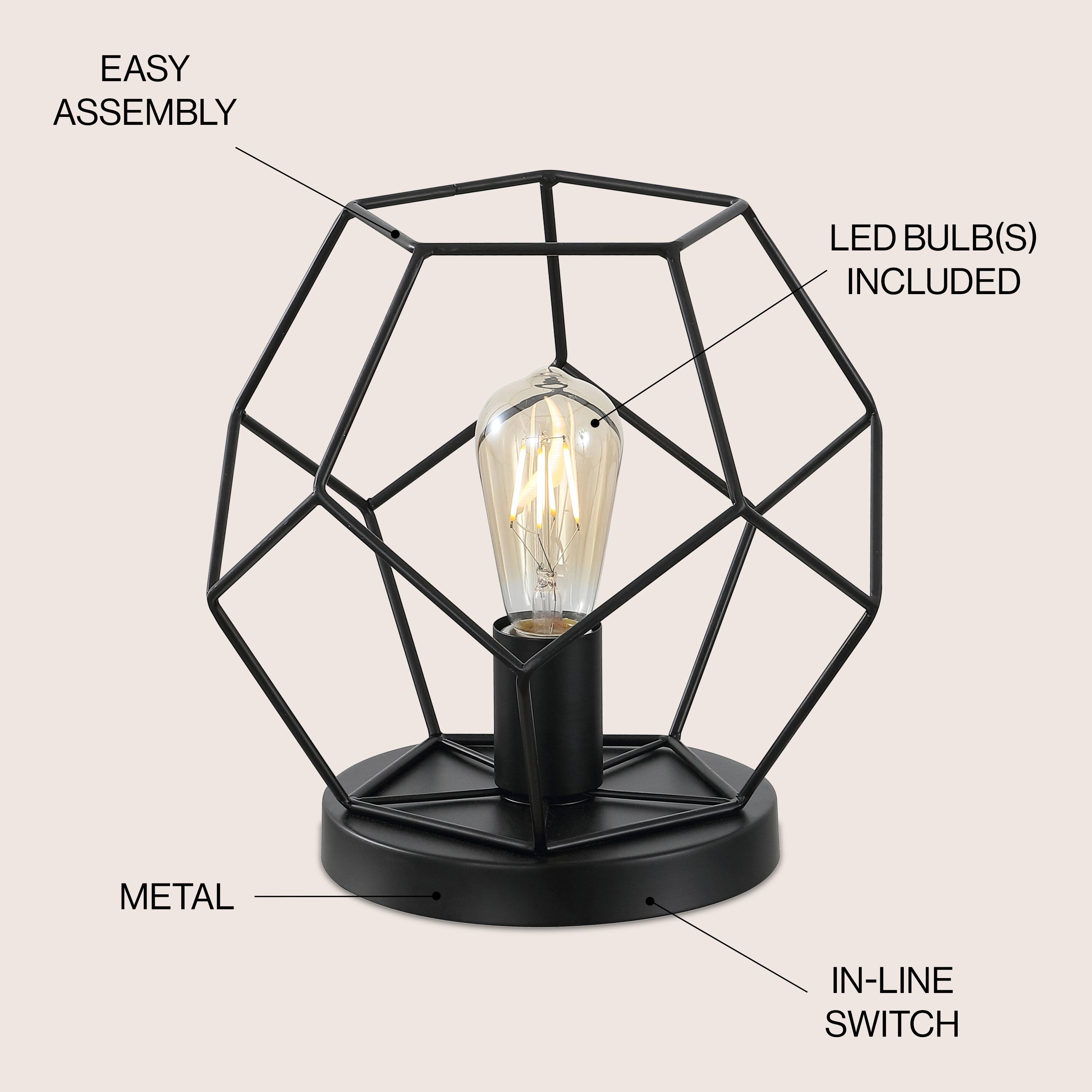 EASY ASSEMBLY  
LED BULB(S) INCLUDED  
METAL  
IN-LINE SWITCH