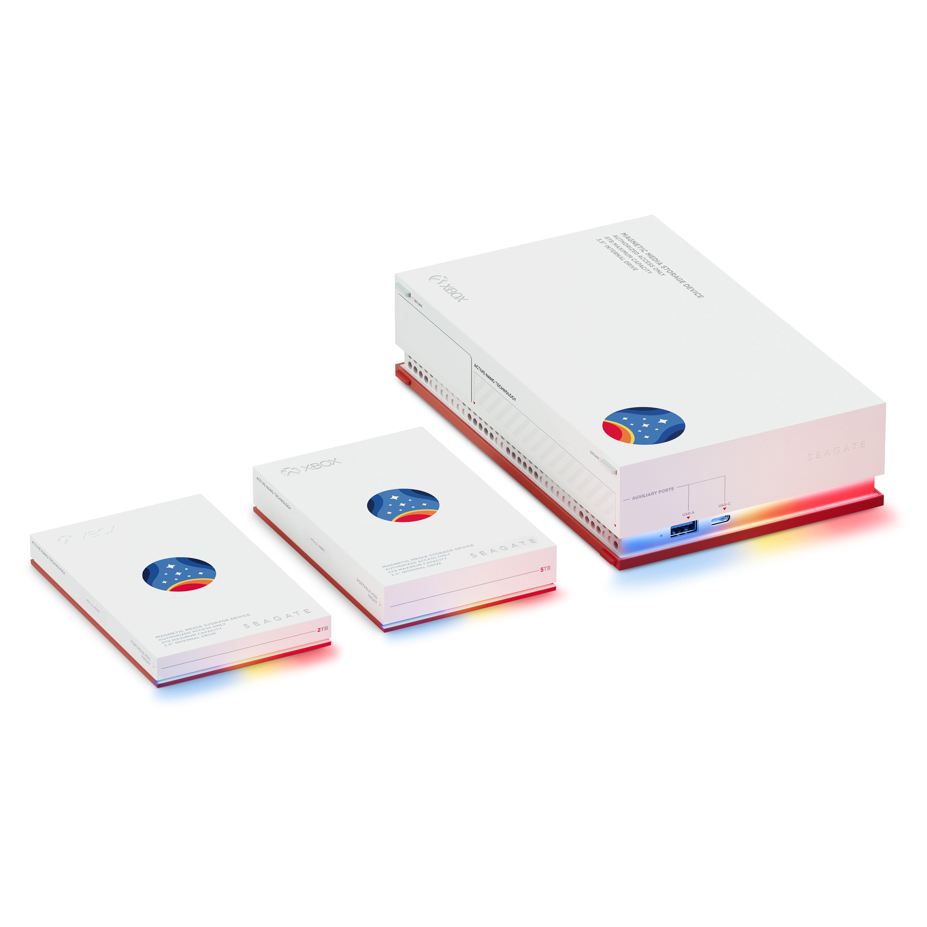 Alt View 14. Seagate - Starfield Special Edition Game Drive for Xbox 2TB External USB 3.2 Gen 1 Portable Hard Drive - White.