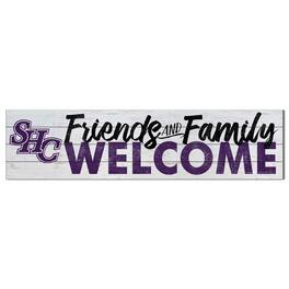 Jardine - Spring Hill Badgers 10" x 40" Friends & Family Welcome Sign - White