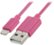 Front Zoom. Insignia™ - Apple MFi Certified 3' Lightning-to-USB Type A Charge-and-Sync Cable - Hot Pink.