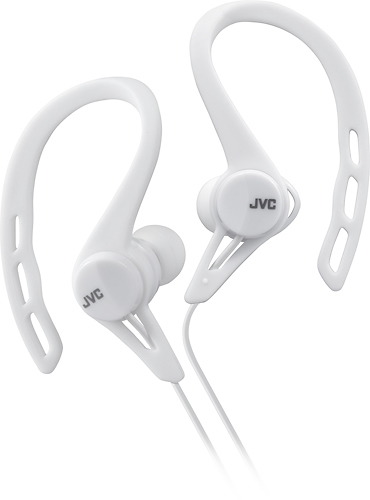 JVC - Wired Ear Clip-On Earbud Headphones - White