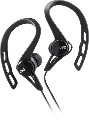 JVC - Wired Ear Clip-On Earbud Headphones - Black
