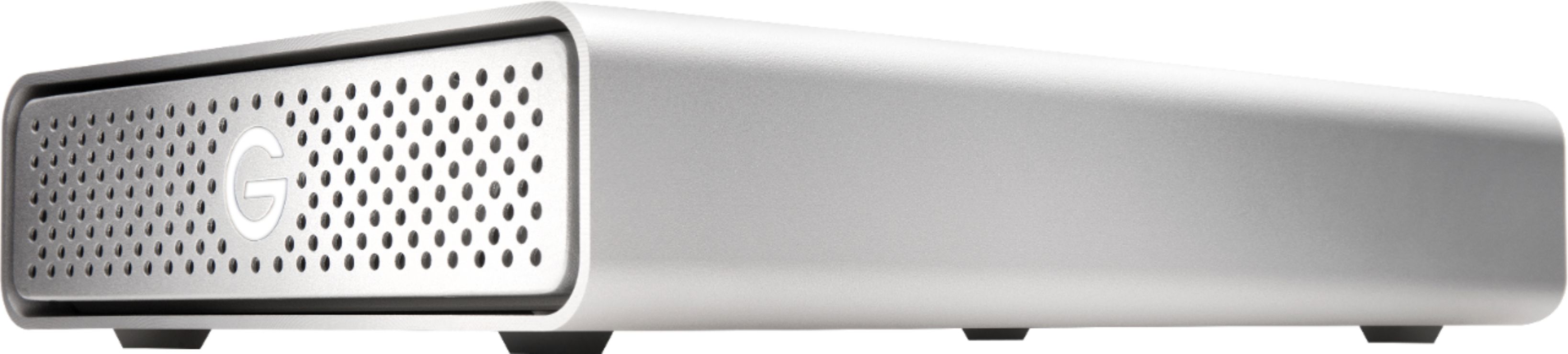 Angle View: G-Technology - G-DRIVE USB 3.0 6TB Desktop Hard Drive - Silver