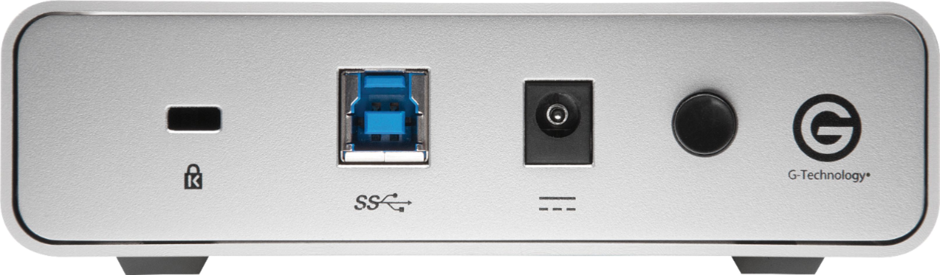 0G03674 Compact High-Performance Storage G-Technology 6TB G-DRIVE USB 3.0 Desktop External Hard Drive Silver