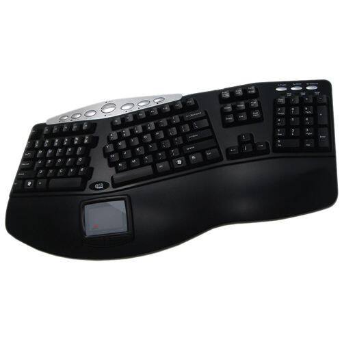 Best Buy: Adesso Tru-Form Pro Contoured Ergonomic Keyboard Black PCK-308B