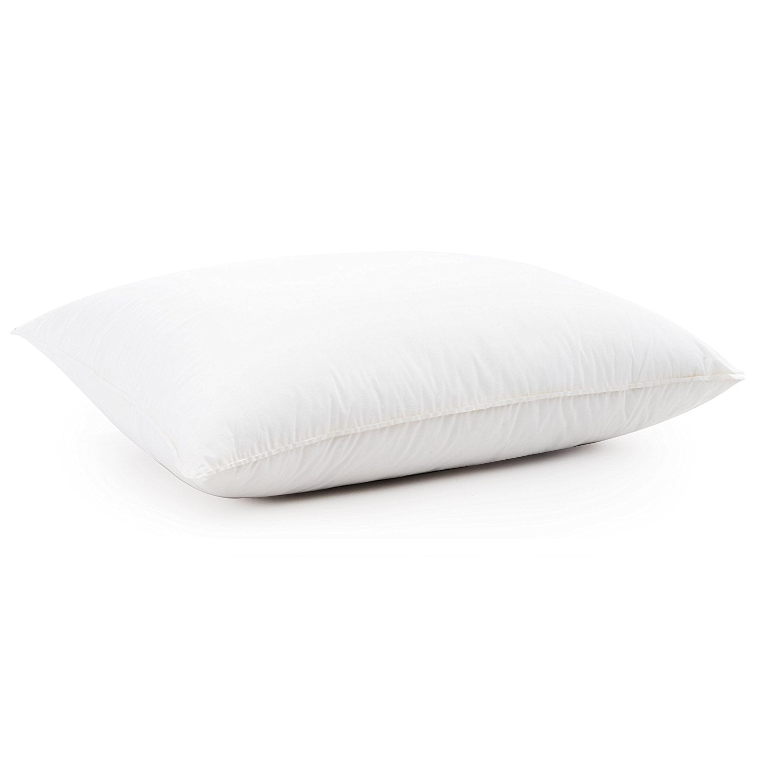 Left. Cheer Collection - Luxury Goose Down Alternative Pillows (Set of 2) - White.
