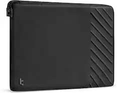 Front. tomtoc - Voyage-A10 Slim Laptop Sleeve for 2026 15-inch MacBook Air M5(A3448)/M4/M3/M2, 15 Inch MacBook Pro, Minimalist Design - Black.