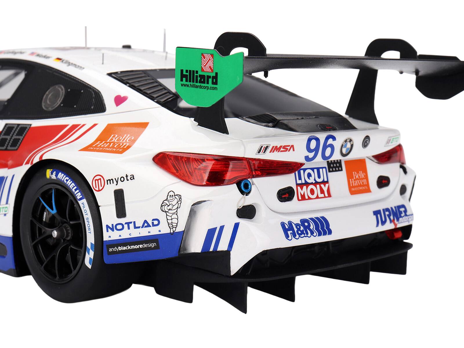 Hilliard www.hilliardcorp.com  
TD Belle Haven INVESTMENTS  
MICHELIN  
myota  
PILOT SPORT  
NOTLAD RACING  
andyblackmoredesign  
4 /I IMSA  
96 LIQUI MOLY  
Belle Haven INVESTMENTS  
MOLY  
TURNER  
H&R