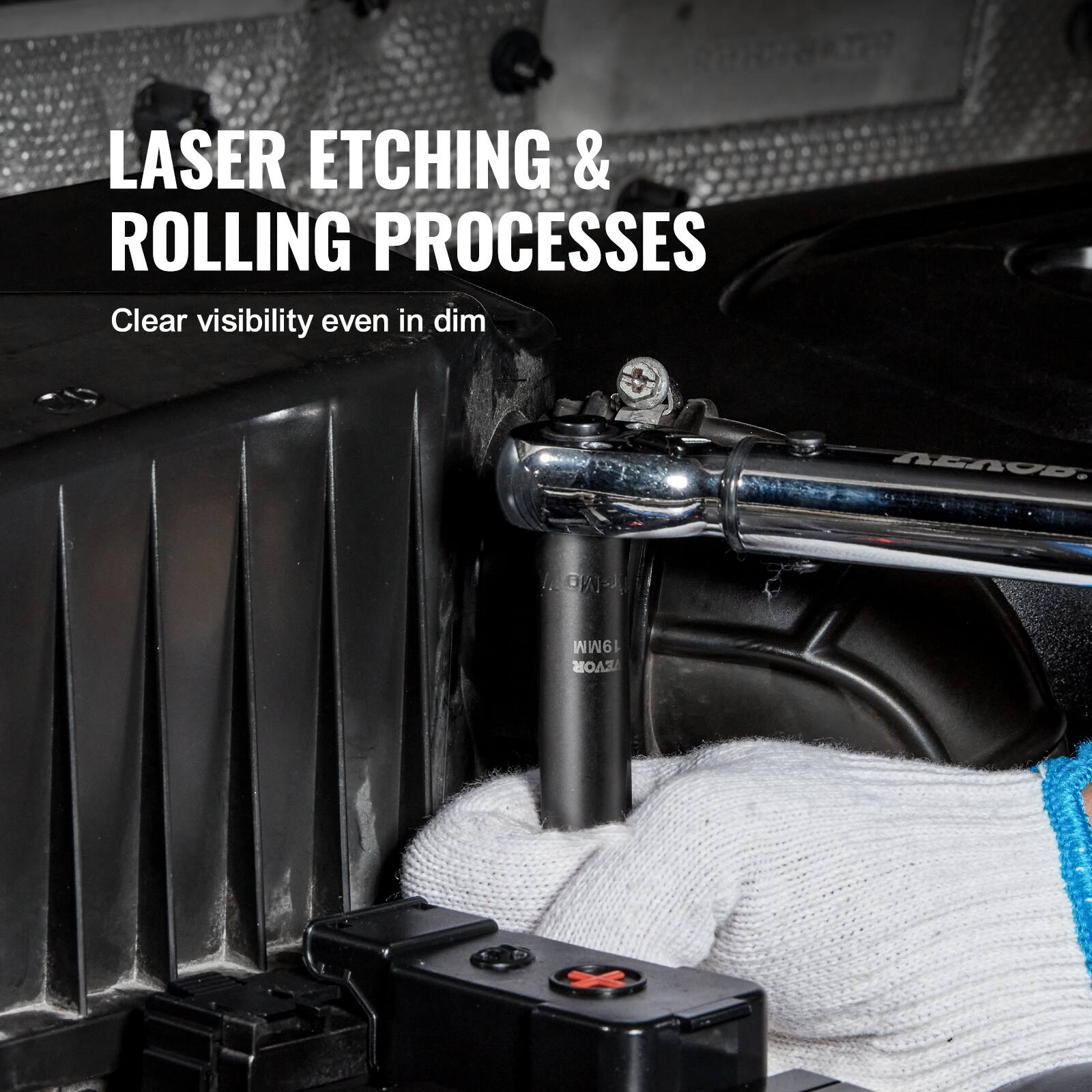 LASER ETCHING & ROLLING PROCESSES Clear visibility even in dim