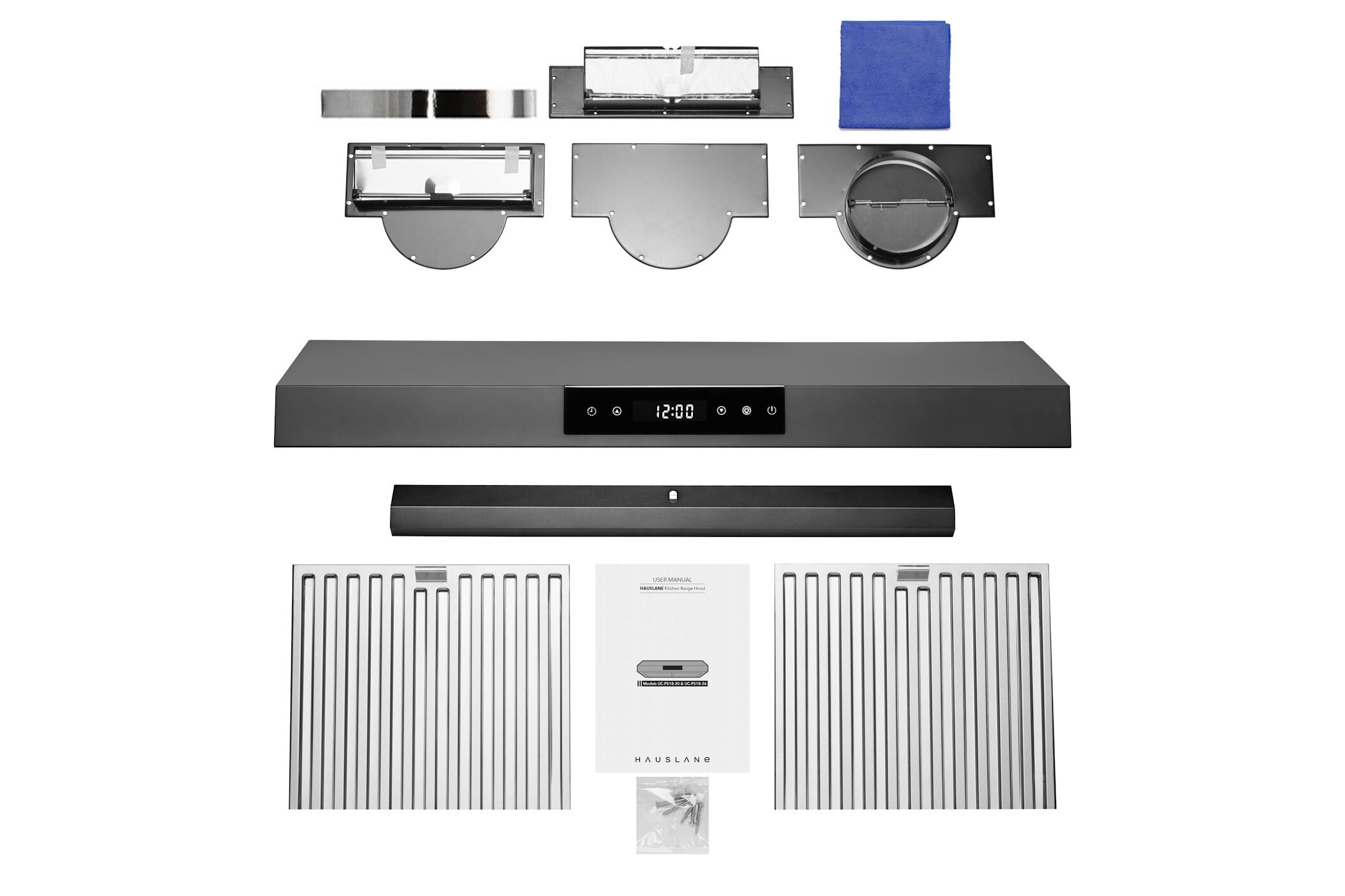 12:00

HAUSLANE

USER MANUAL
HAUSLANE Electric Range Hood
Model: [Model Number]

HAUSLANE