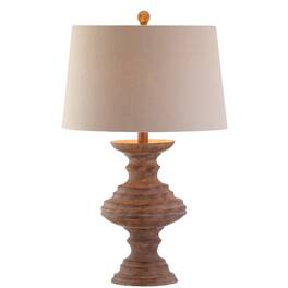 Jonathan Y - Scarlett 26.5" Resin LED Table Lamp - Brown