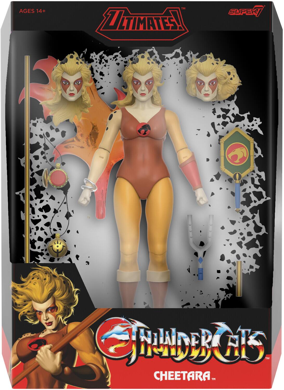 AGES 14+  
ULTIMATES!  
SUPER 7  
THUNDERCATS  
CHEETARA™
