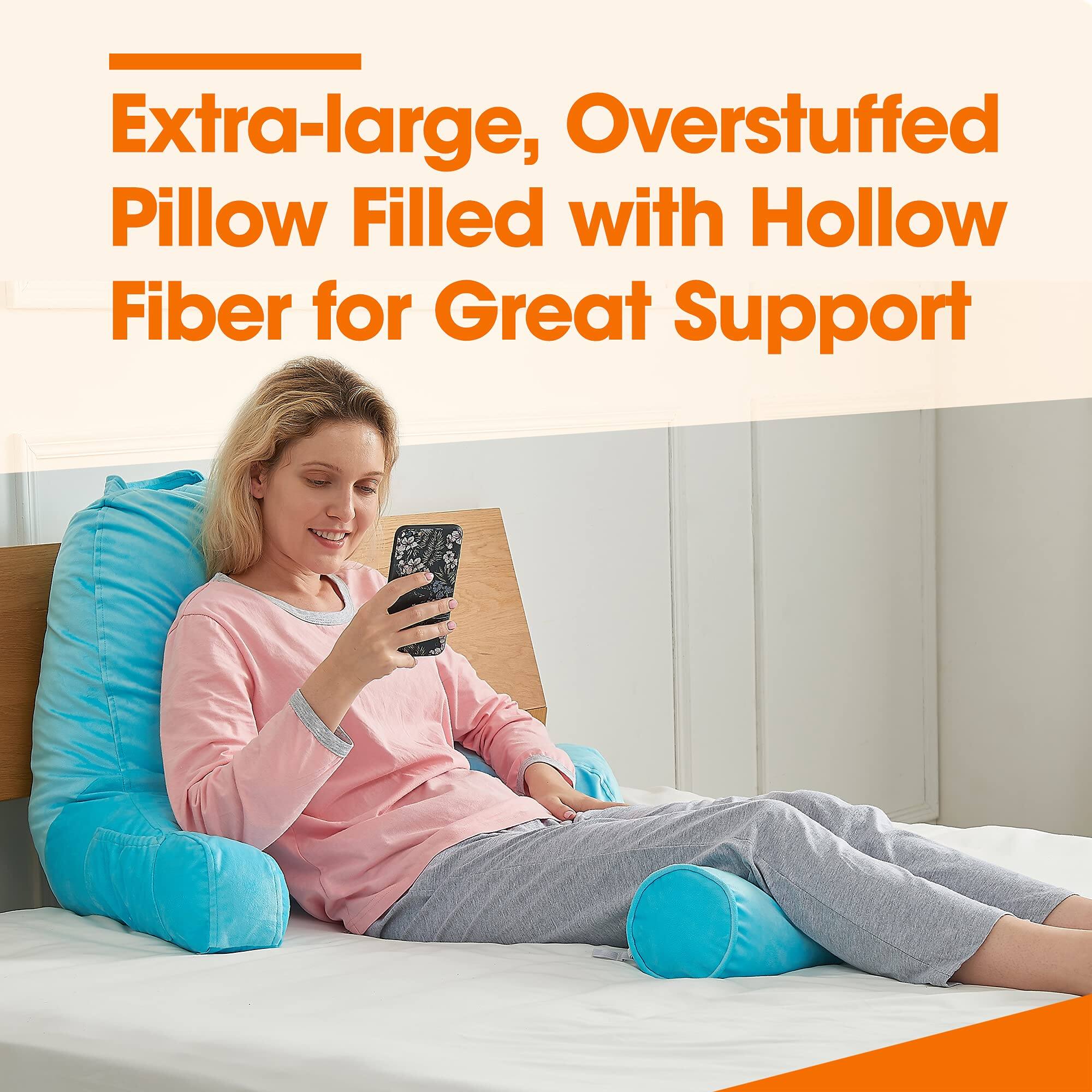 Extra-large, Overstuffed Pillow Filled with Hollow Fiber for Great Support