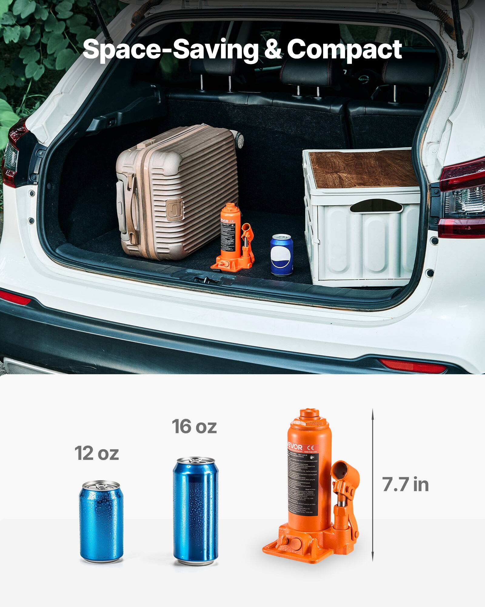 Space-Saving & Compact for dA 12 oz 16 oz - EVOR CE

- - - 3
- - - I I - 7.7 in
