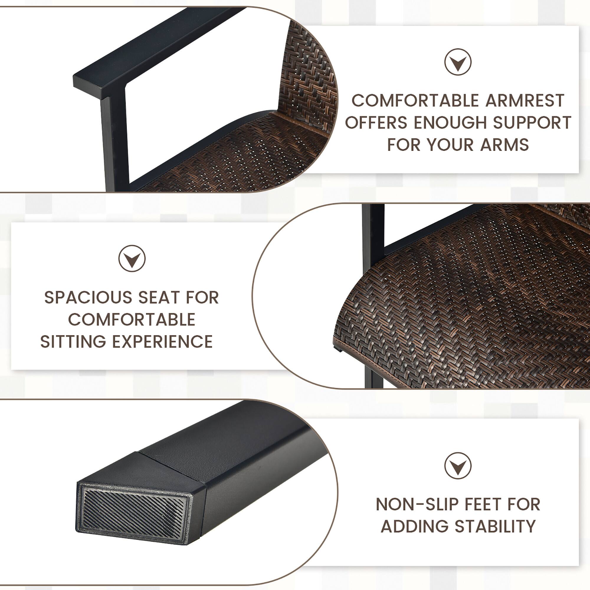 - COMFORTABLE ARMREST OFFERS ENOUGH SUPPORT FOR YOUR ARMS
- SPACIOUS SEAT FOR COMFORTABLE SITTING EXPERIENCE
- NON-SLIP FEET FOR ADDING STABILITY