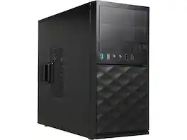 In Win - EFS052.CH450TB3 Black Mini Tower Computer Case MicroATX 12V Form Factor, PSII Size Power Supply - Black