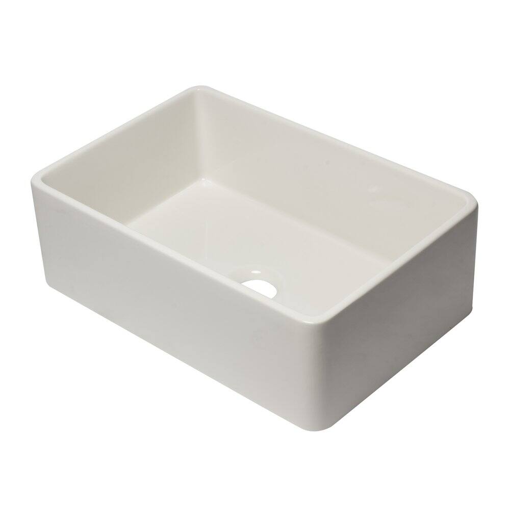 Alt View 6. Alfi - ALFI brand 30 inch Biscuit Reversible Single Fireclay Farmhouse Kitchen Sink - Beige.