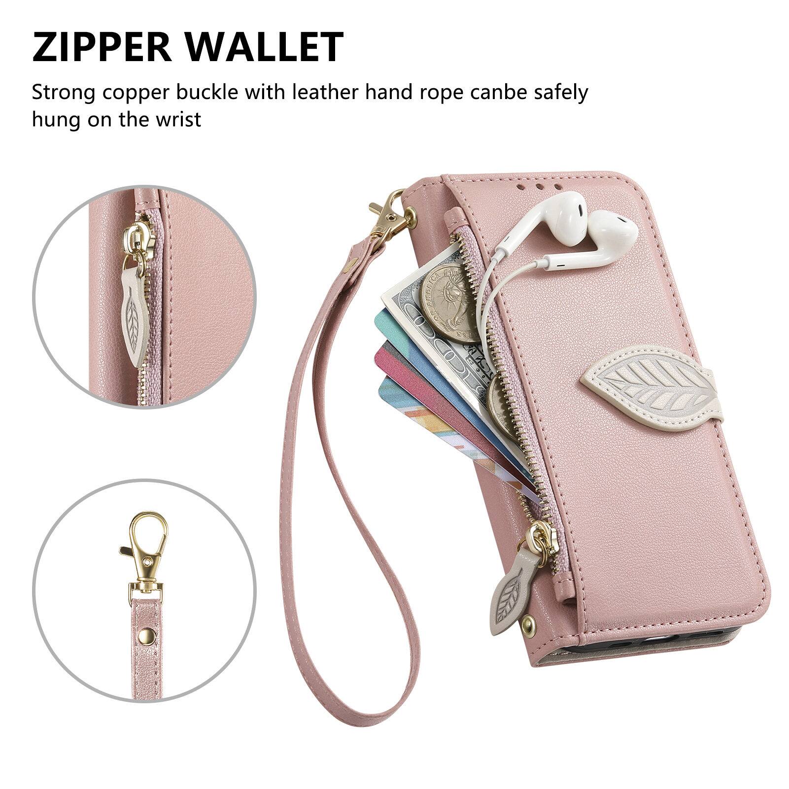 ZIPPER WALLET

Strong copper buckle with leather hand rope can be safely hung on the wrist