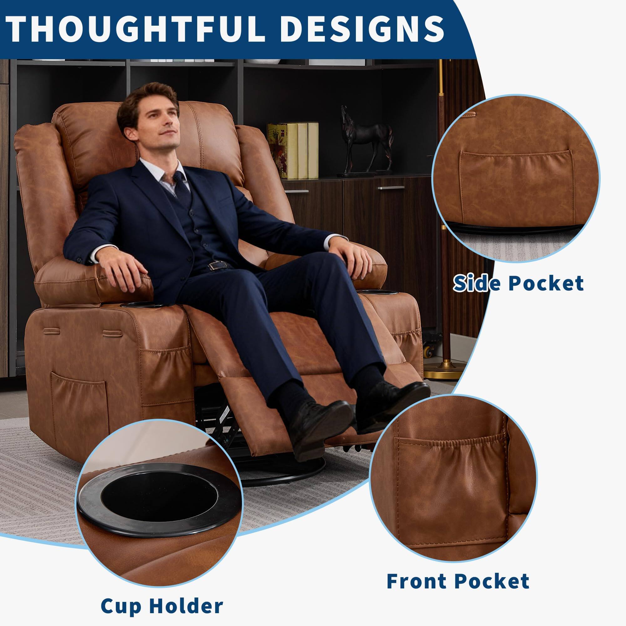 THOUGHTFUL DESIGNS

Side Pocket
Cup Holder
Front Pocket