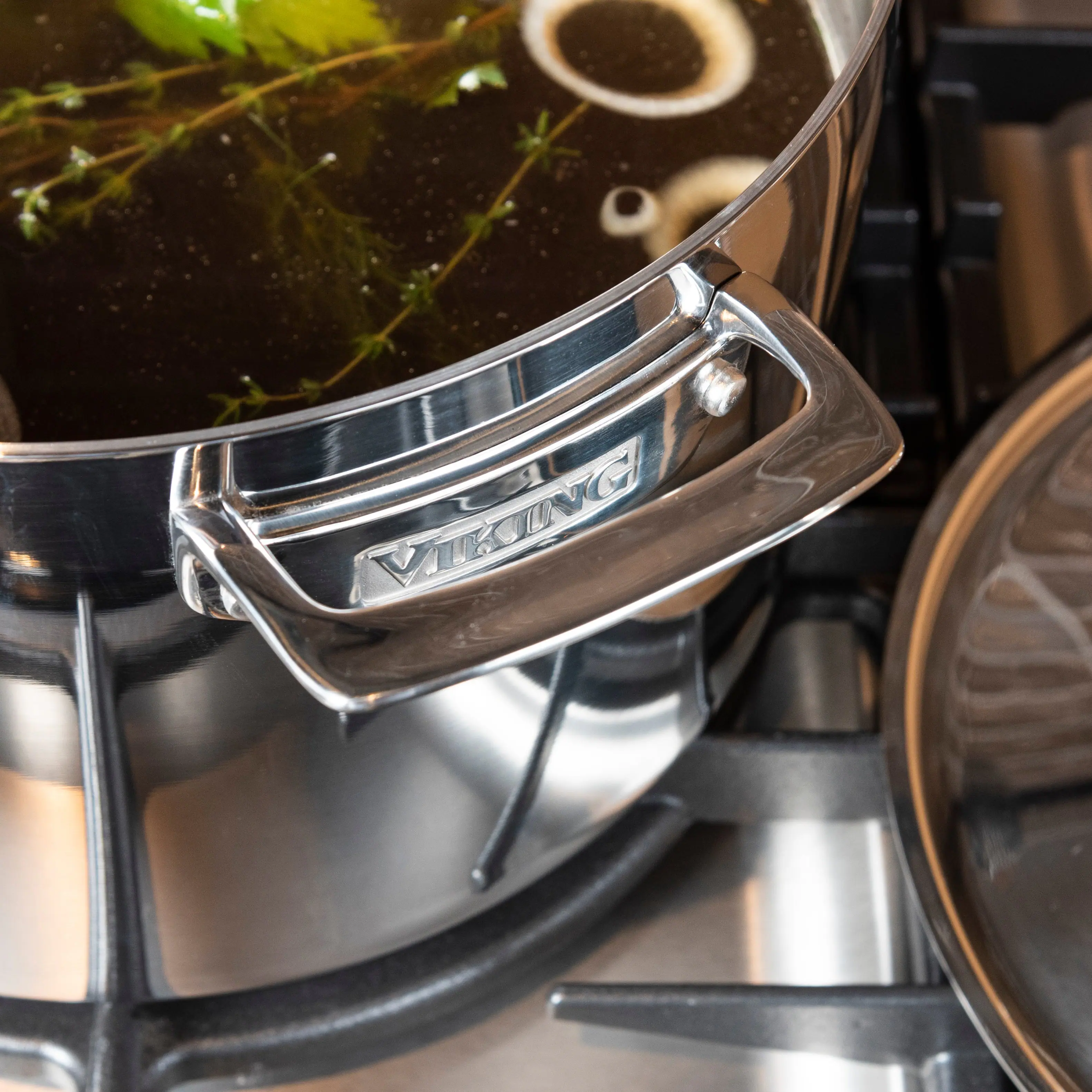 Alt View 17. Viking - 3 Ply 12 Qt. Stock Pot - Mirror.
