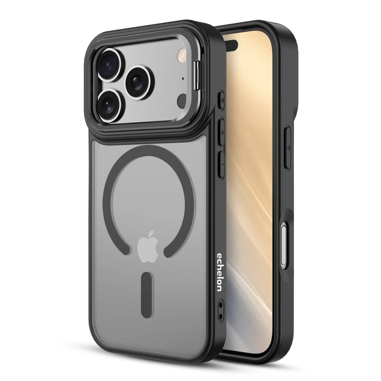 Alt View 1. Echelon - InFrame MagSafe Case with Kickstand for Apple iPhone 18 Pro Max / 17 Pro Max - Black.