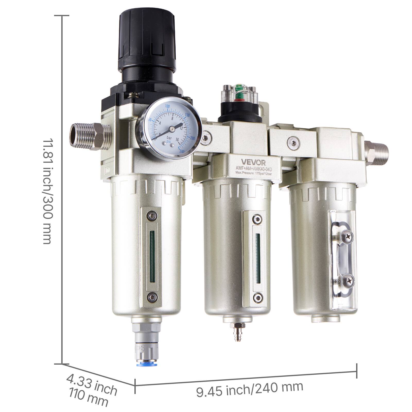 11.81 inch/300 mm & 3 7 I ae 4 - I 2 2 - tar 190 Ja E a C 40 VEVOR ANF WF+AM-AMK40-040 Mex Petare oerier x 4.33 inch 110 mm 9.45 inch/240 mm
