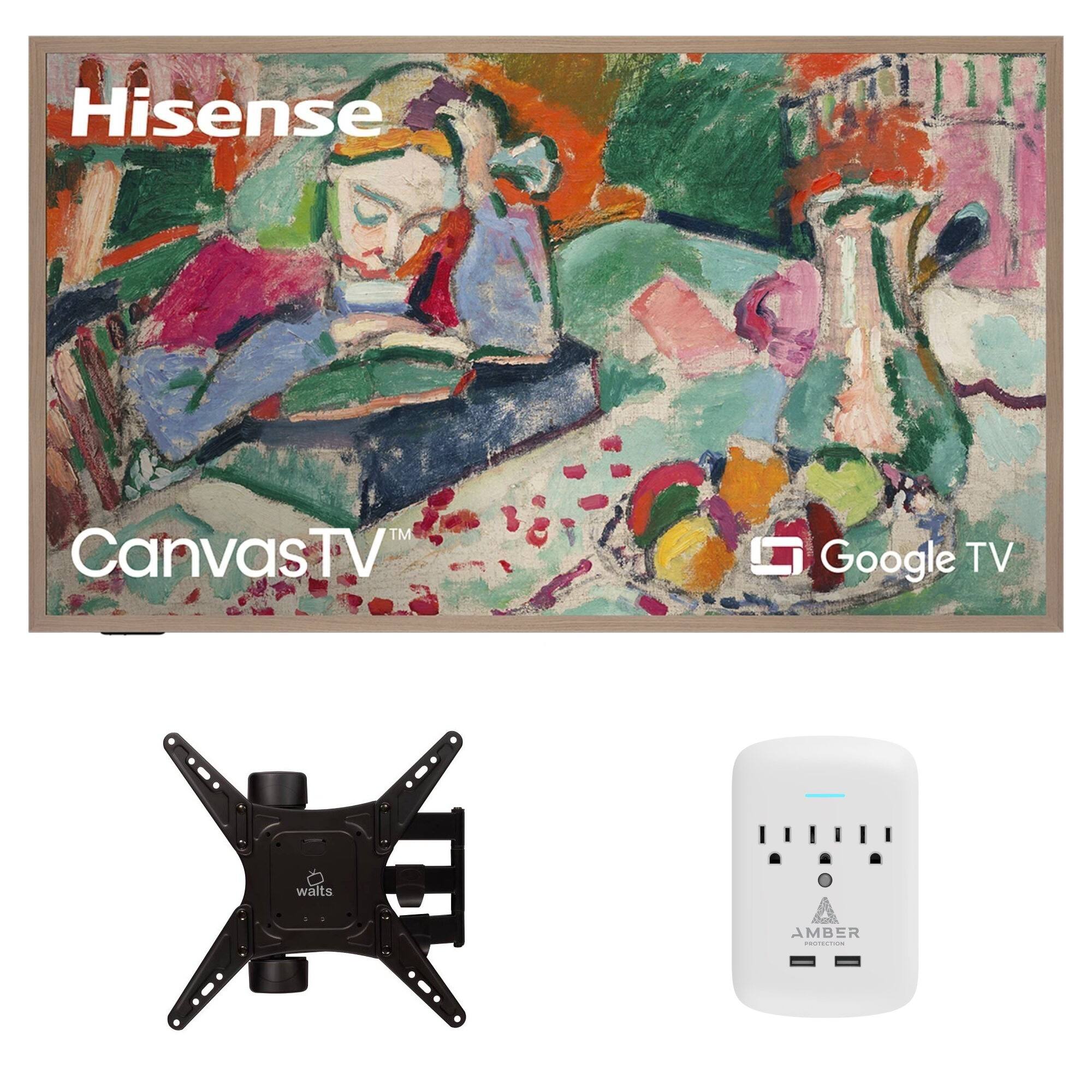 Hisense CanvasTV™  
Google TV  
walts  
AMBER PROTECTION
