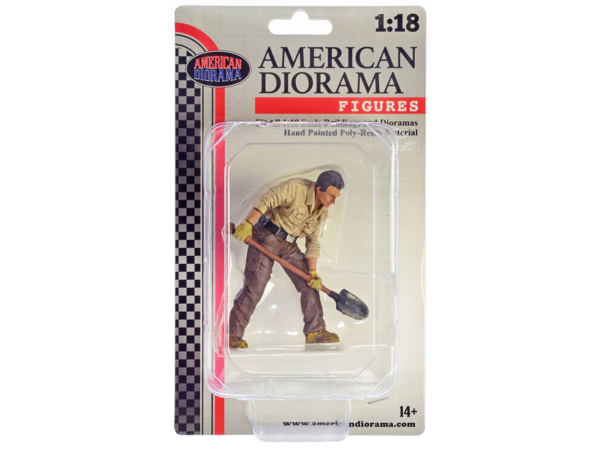 "4X4 Mechanic" Figure 4 for 1/18 Scale Models by American Diorama - Multi
