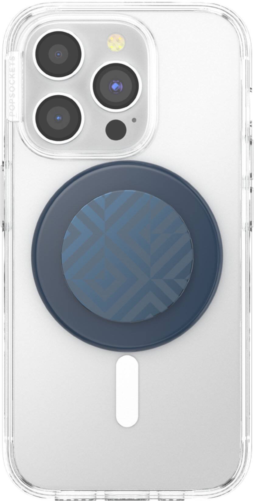 Alt View 1. PopSockets - MagSafe PopGrip Universal Magnetic Grip & Stand with Adapter Ring for Cell Phones - Alum Tile.