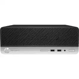 HP - Refurbished Excellent - ProDesk 400 G6 SFF Intel Core i5-9500 3 GHz 8 GB DDR4 128 GB SSD Intel UHD Graphics 630 Windows 11 Pro Desktop - Black