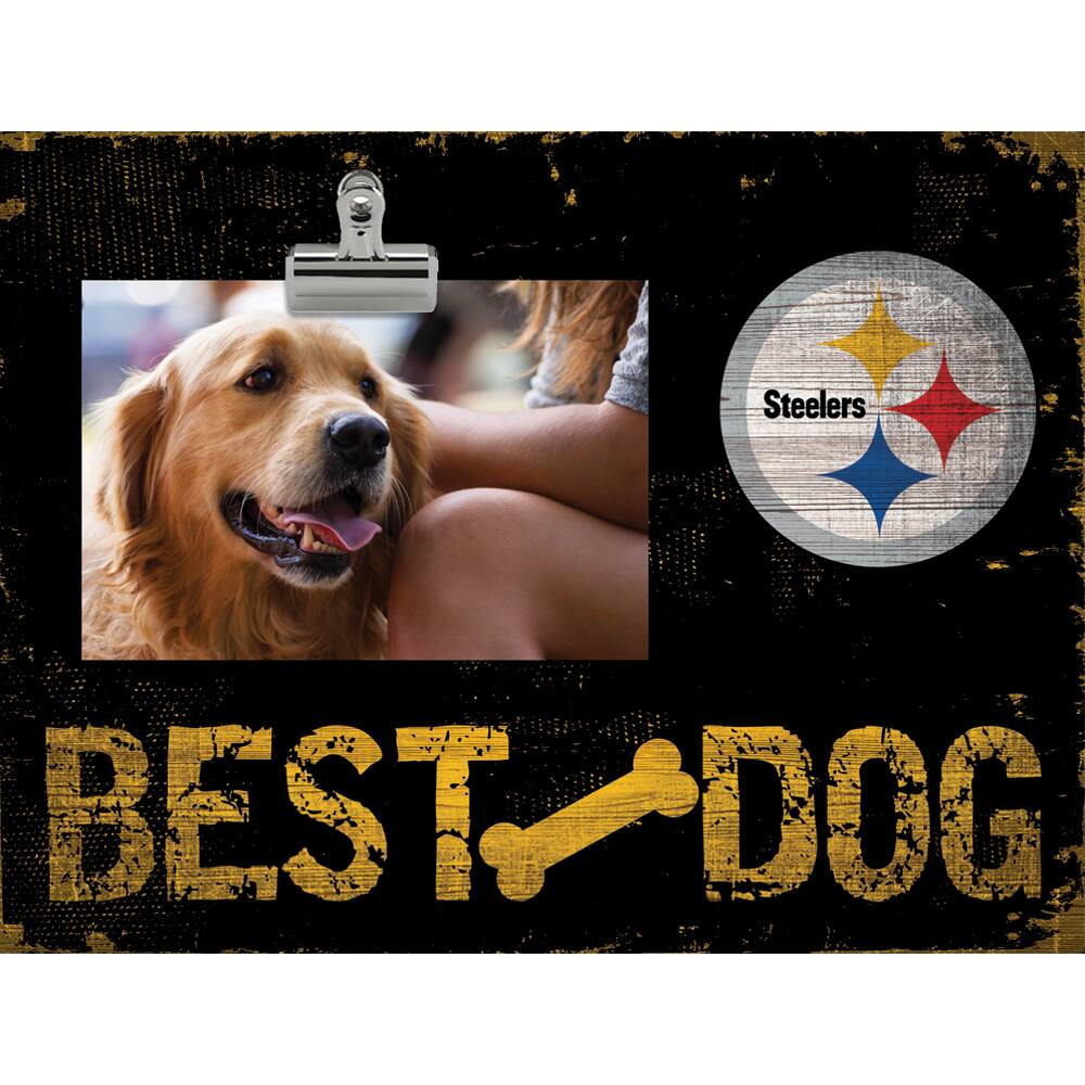 Pittsburgh Steelers 10.5" x 8" Best Dog Clip Photo Frame
