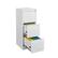 Front. HTUTWOO - 3 Drawer File Cabinet with Lock - Two Drawer Filing Cabinet, Vertical File Cabinet for Office Organizer Storage Cabinet - White.