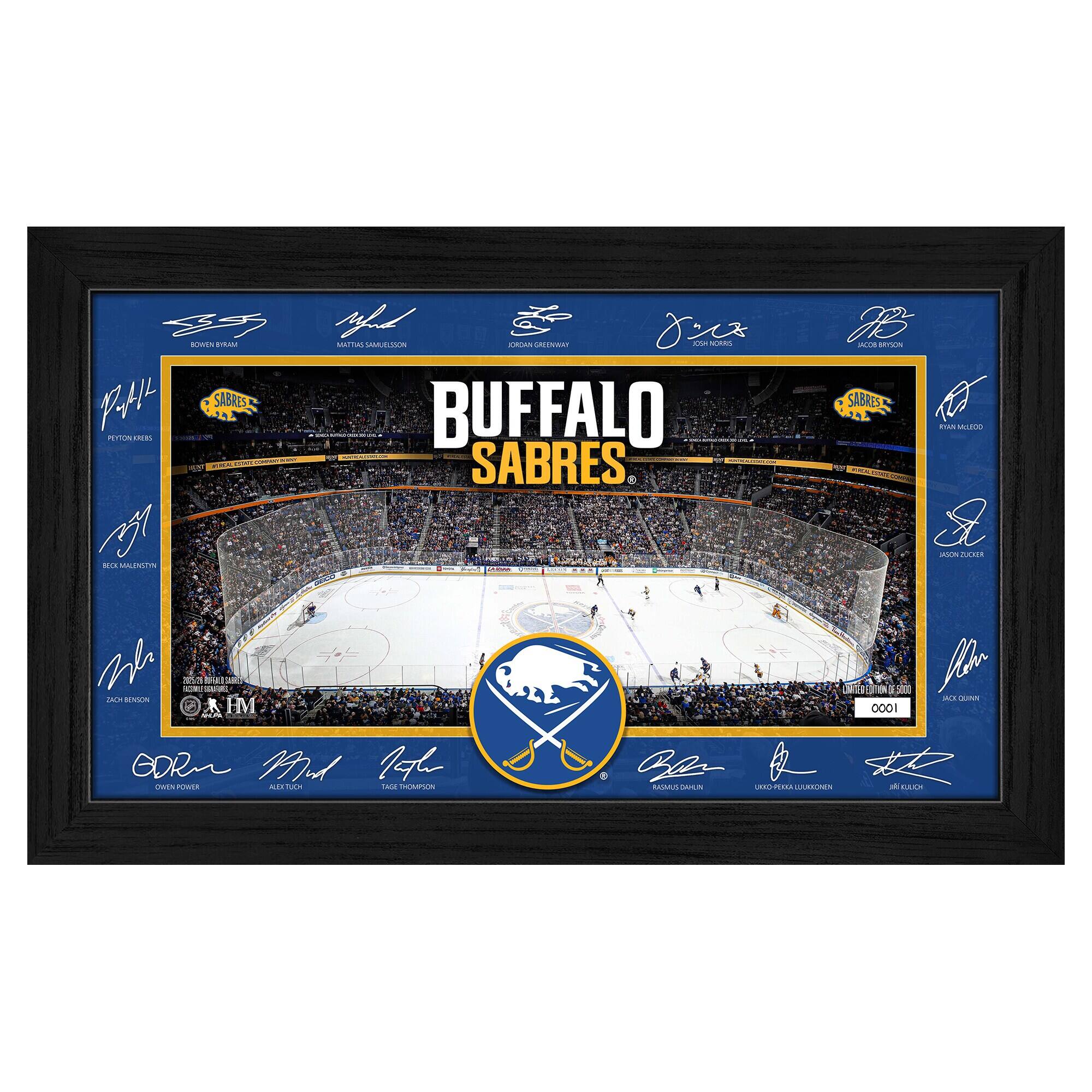 Buffalo Sabres 2025 Signature Rink Framed Art