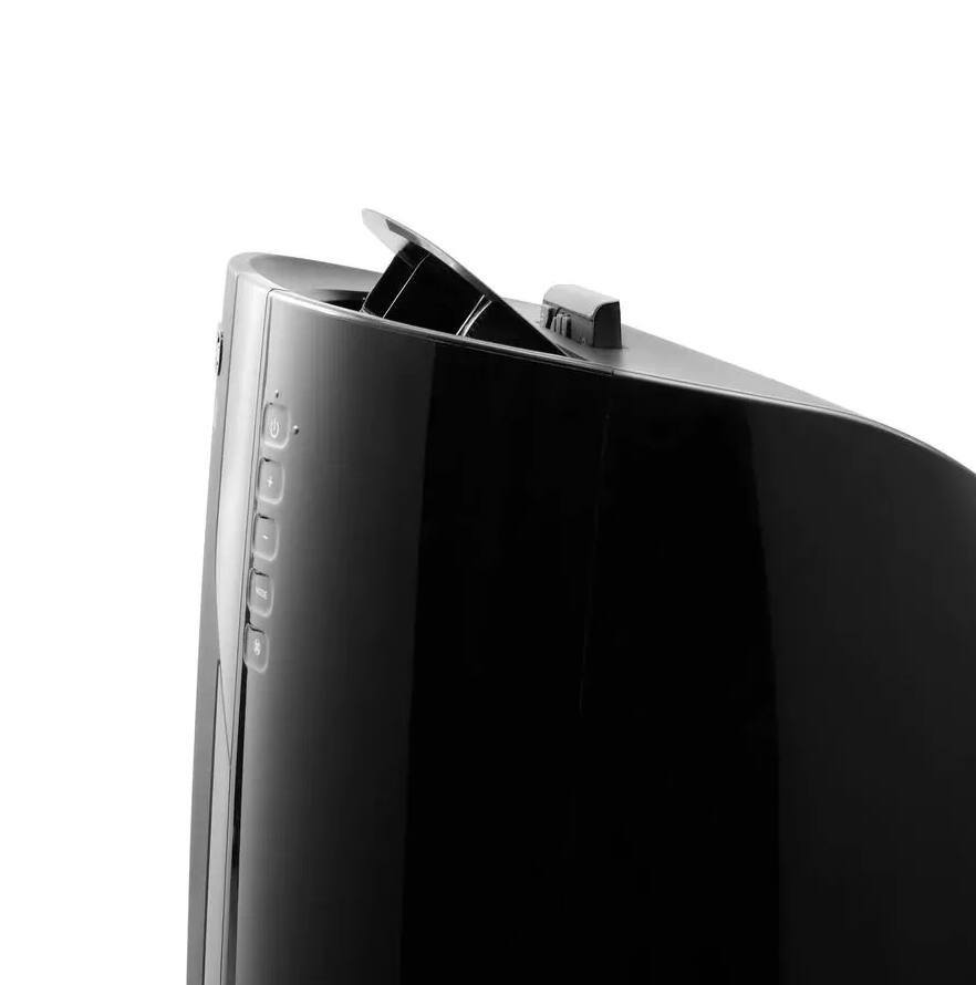 Alt View 3. De'Longhi - De'Longhi Pinguino DeLuxe PAC EX390LN 700 sq ft Portable Air Conditioner - BLACK.